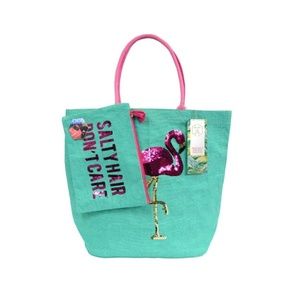 Olive & Hill Jute Tote Bag and Matching Carry-All